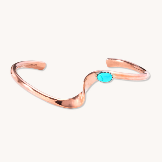 Radiante: Copper Turquoise Aurora Bracelet