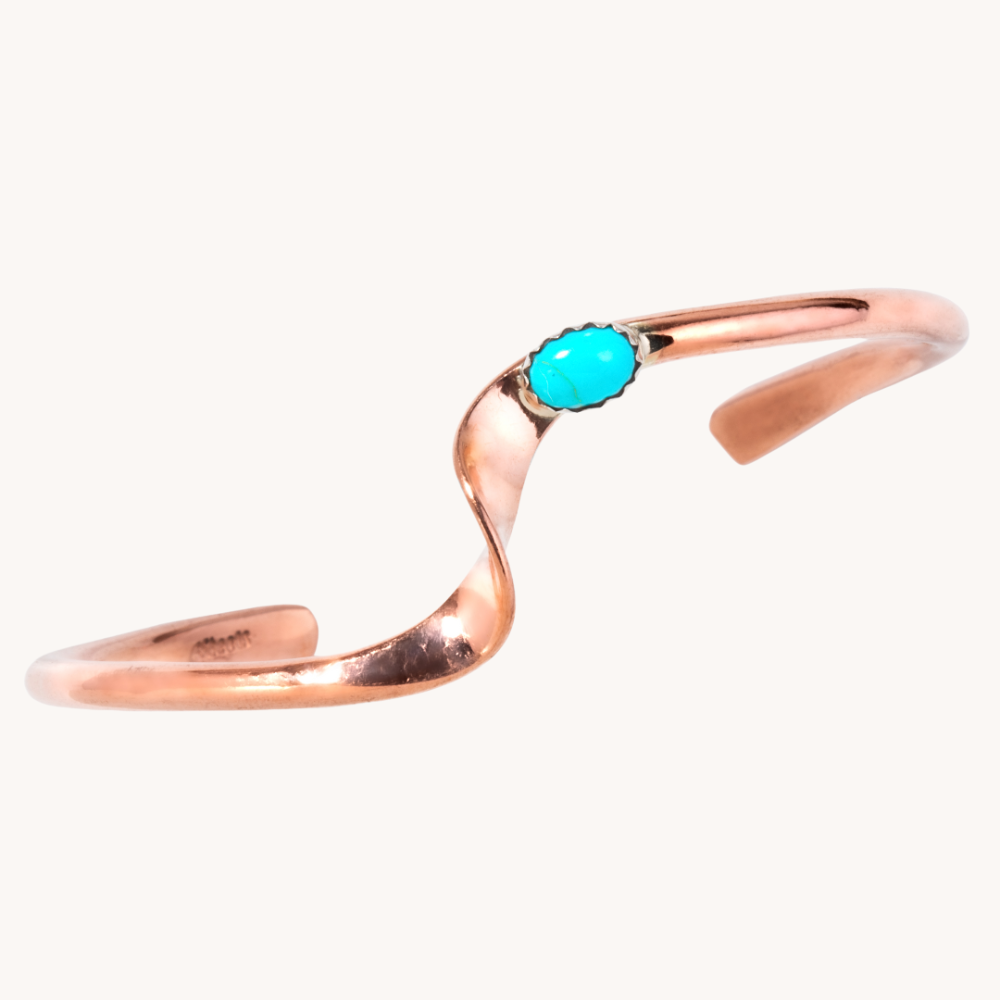 Radiante: Copper Turquoise Aurora Bracelet