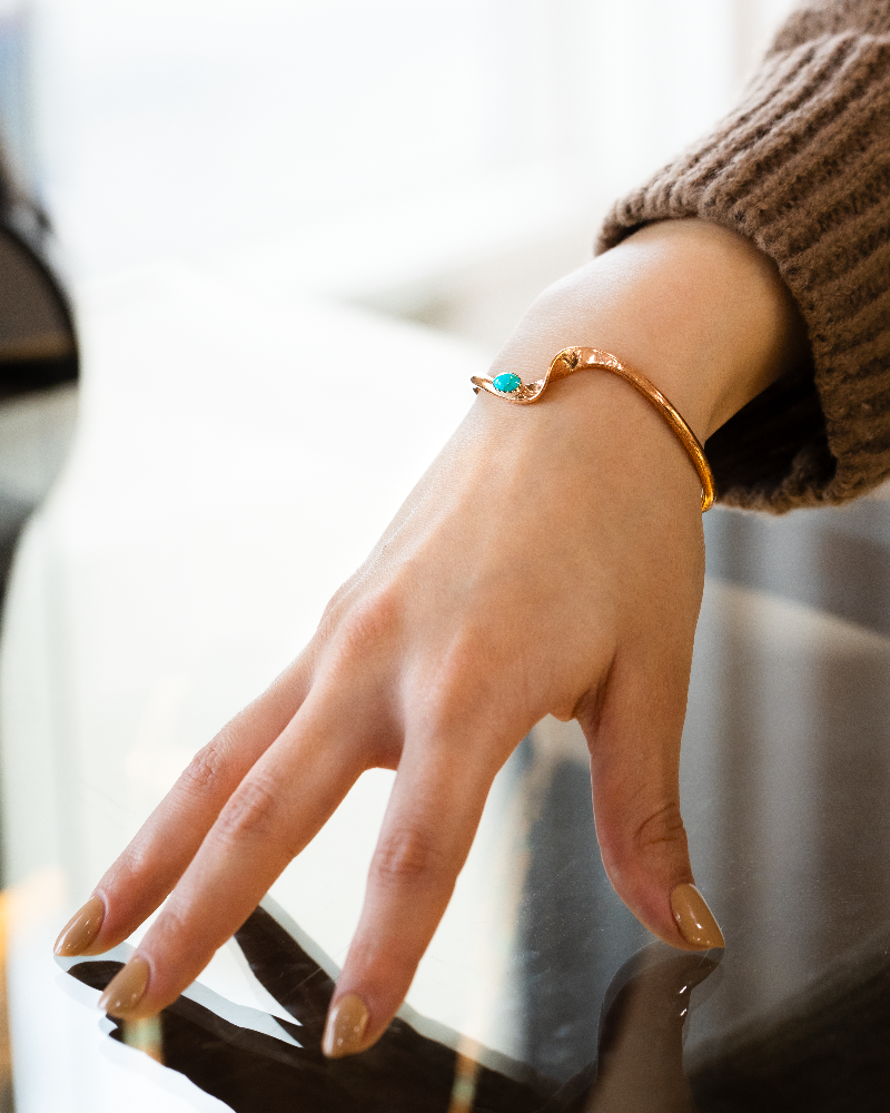 Radiante: Copper Turquoise Aurora Bracelet