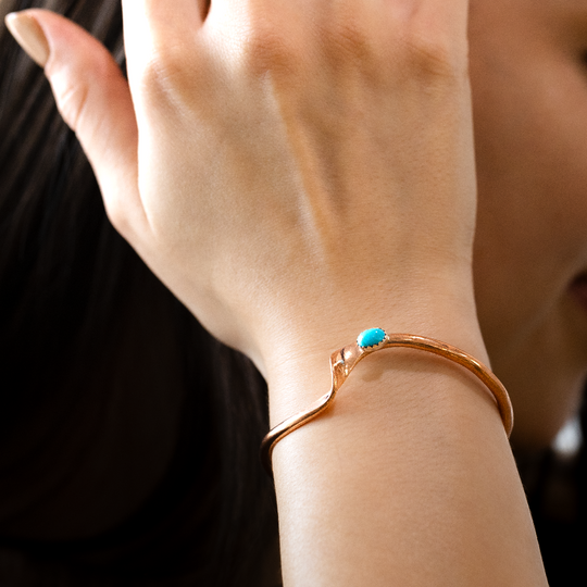 Radiante: Copper Turquoise Aurora Bracelet