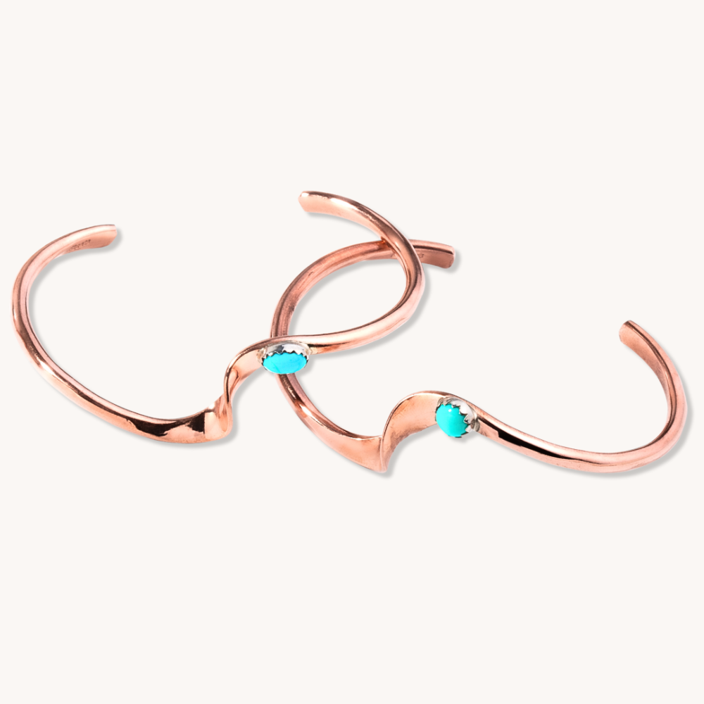 Radiante: Copper Turquoise Aurora Bracelet