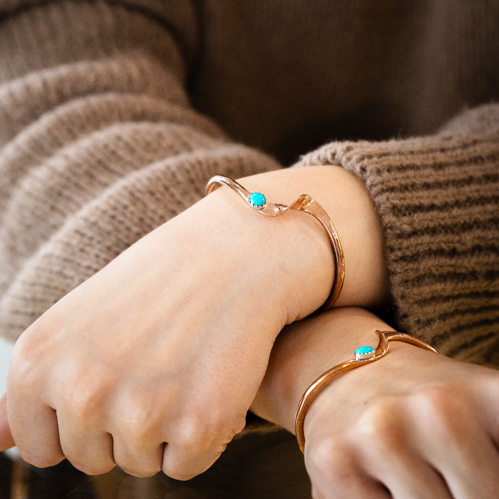 Radiante: Copper Turquoise Aurora Bracelet