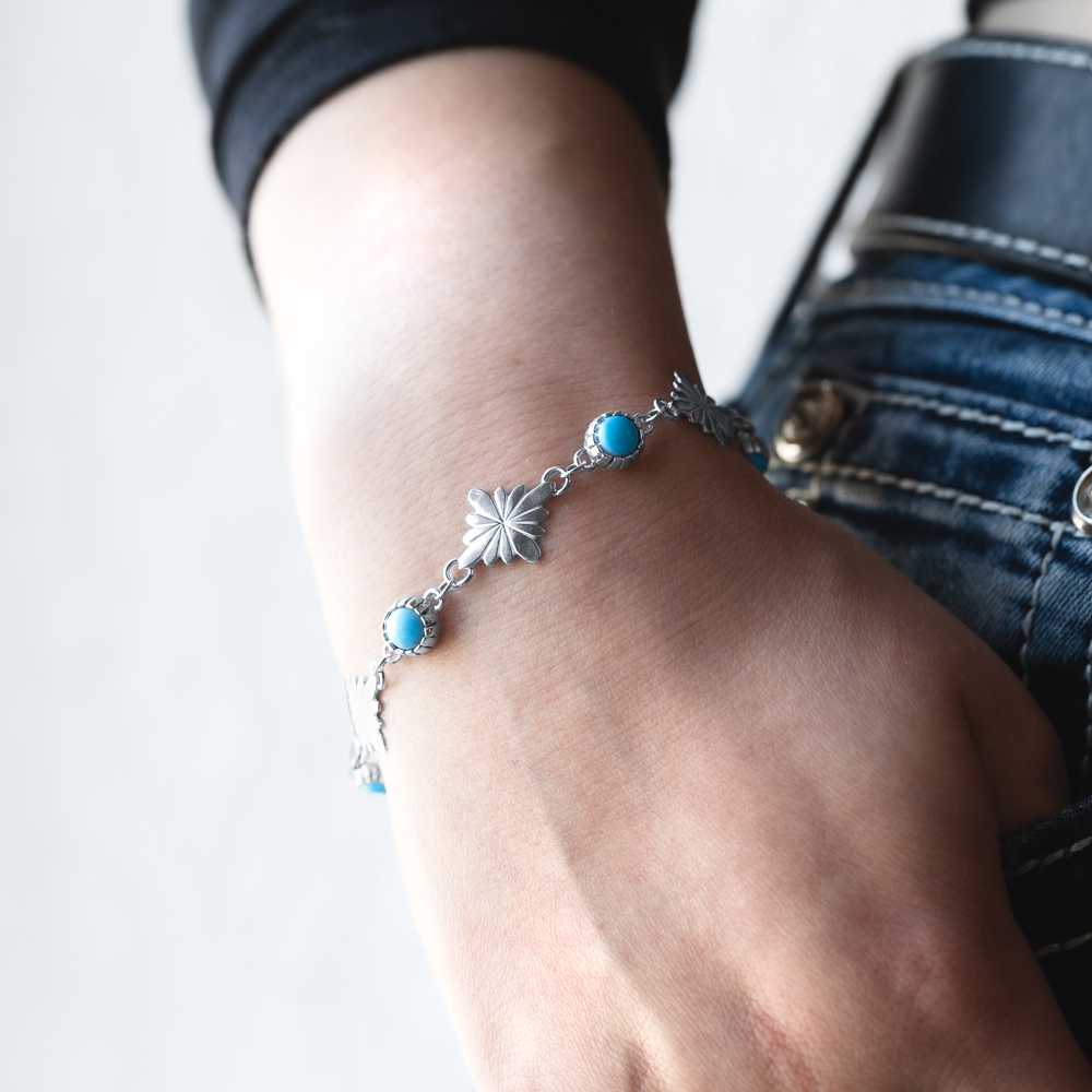 Radiante: Turquoise Stardrop Chain Bracelet