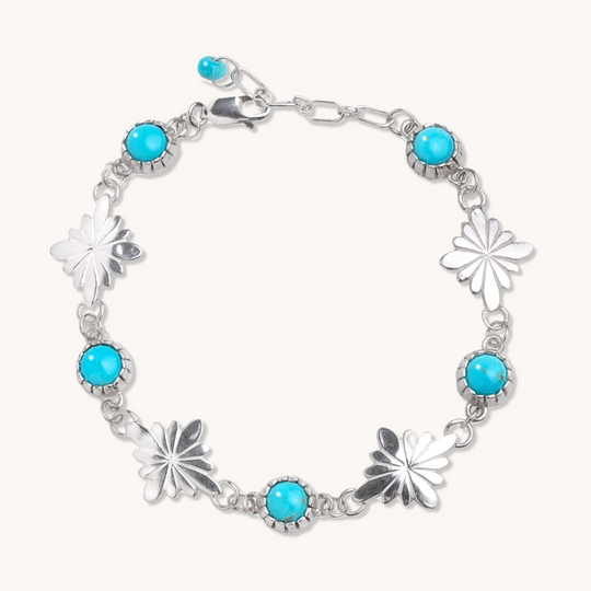 Radiante: Turquoise Stardrop Chain Bracelet