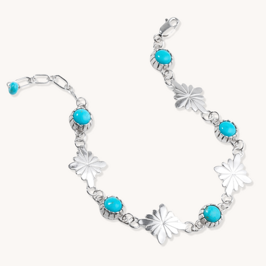 Radiante: Turquoise Stardrop Chain Bracelet