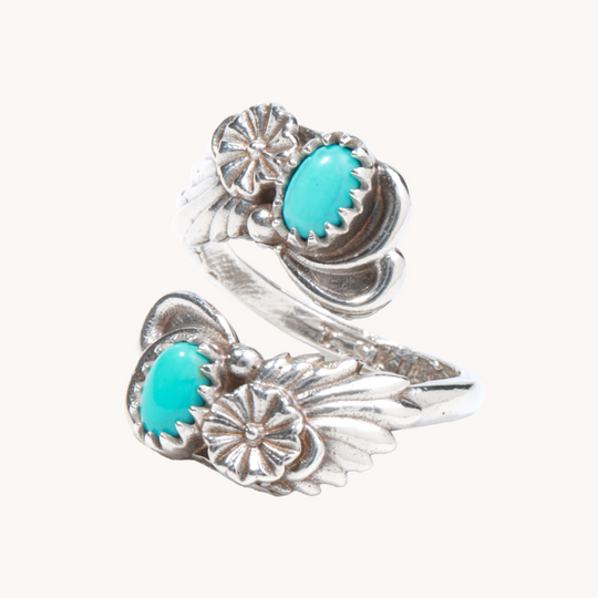 Radiante: Turquoise Helix Adjustable Ring