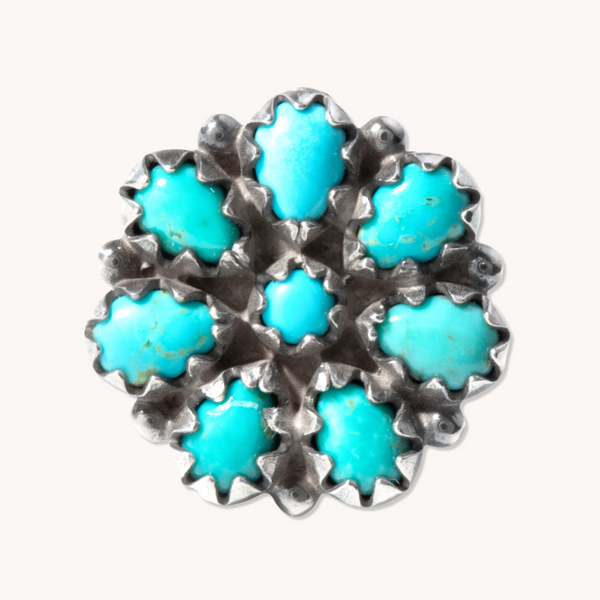 初回限定盤Travel Record/Turquoise Radiante: Mesa Flower Adjustable Ring – T.Skies Jewelry