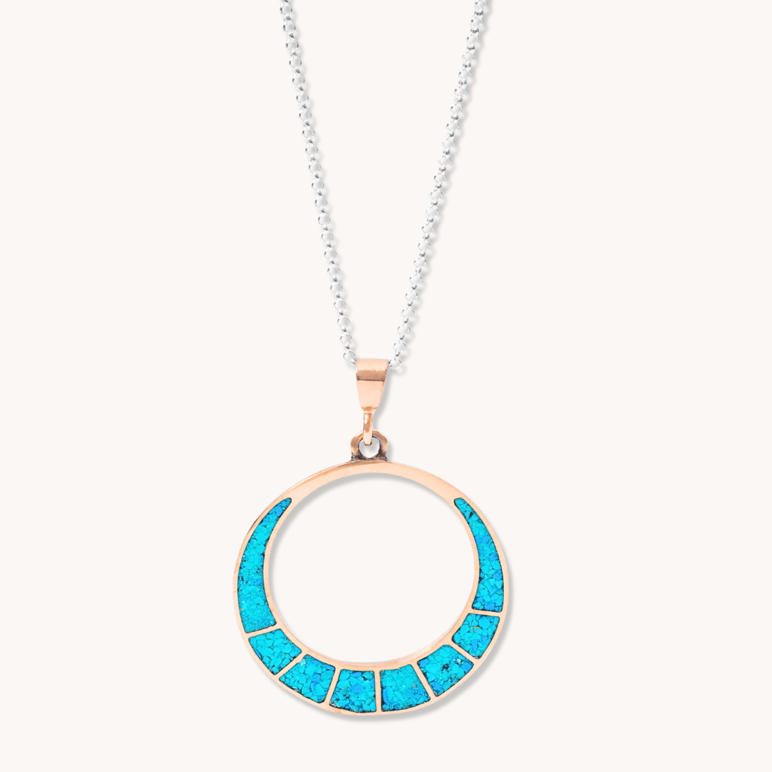 Radiante: Solar Eclipse Turquoise Pendant