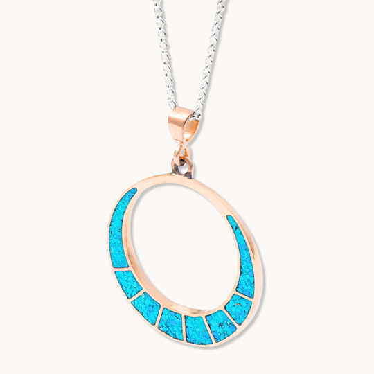 Radiante: Solar Eclipse Turquoise Pendant