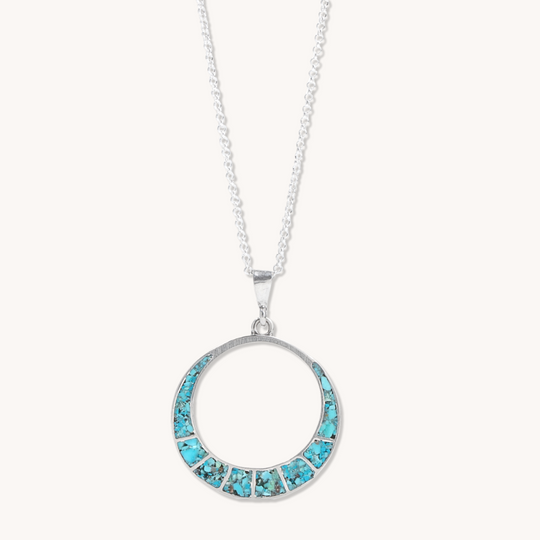 Radiante: Solar Eclipse Turquoise Pendant