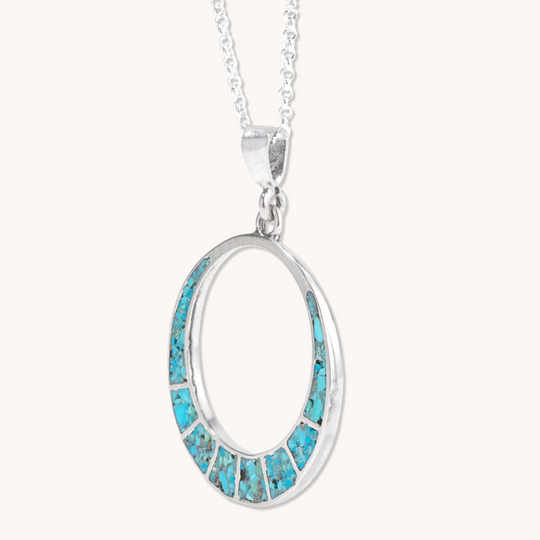 Radiante: Solar Eclipse Turquoise Pendant