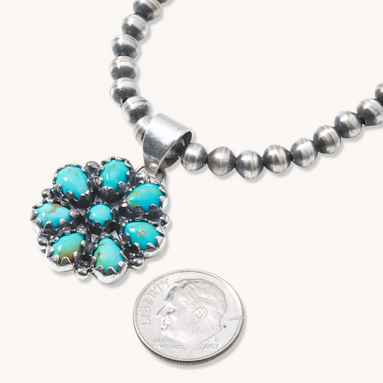 Radiante: Turquoise Mesa Flower Pendant