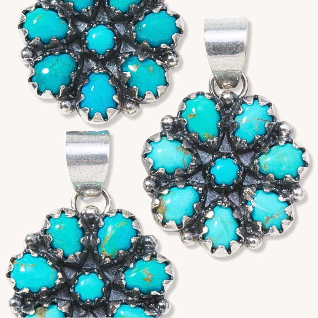 Radiante: Turquoise Mesa Flower Pendant