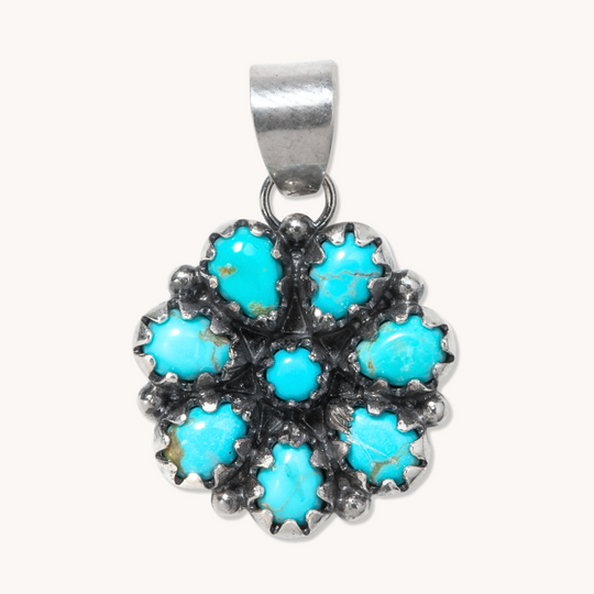 Radiante: Turquoise Mesa Flower Pendant