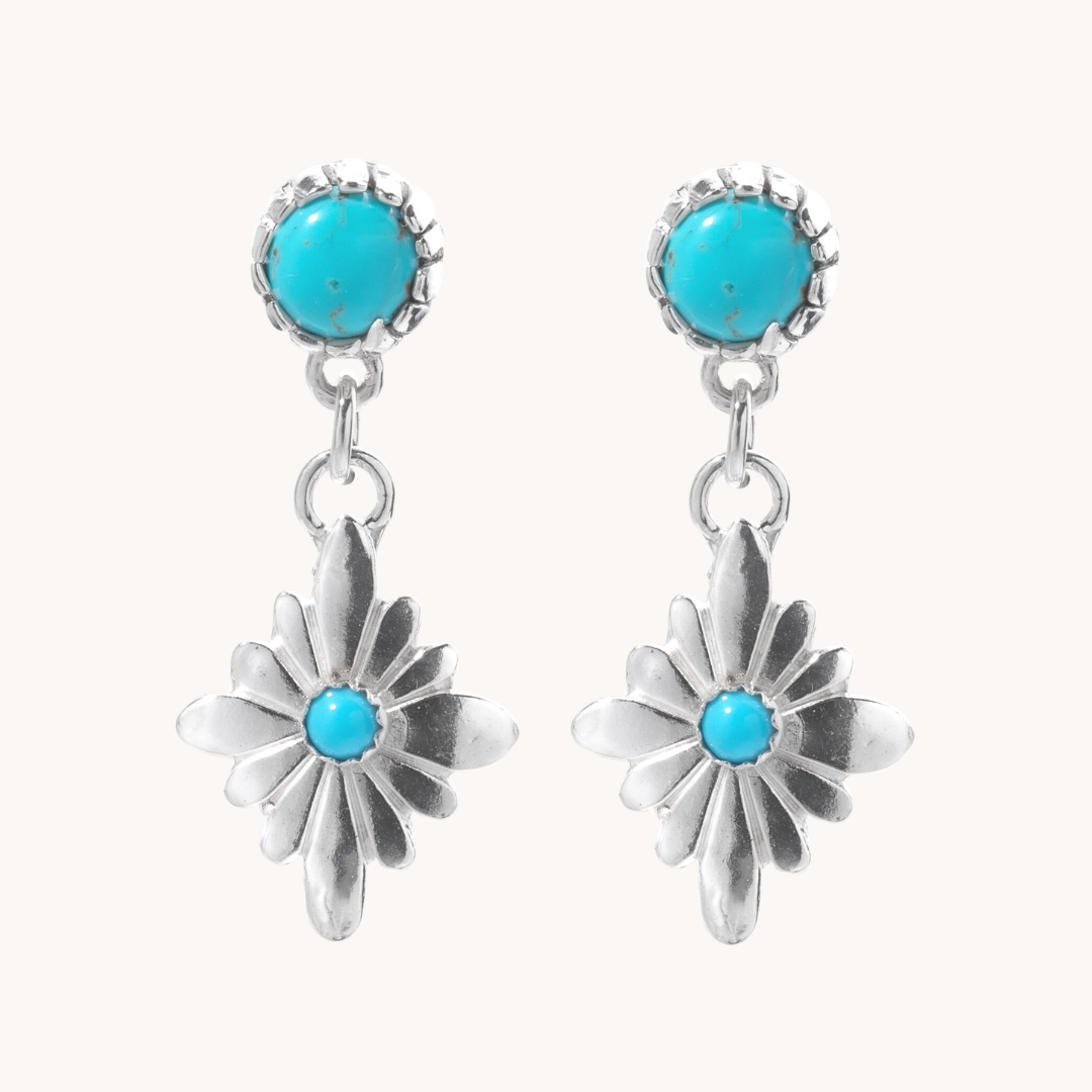 Radiante: Turquoise Stardrop Earrings