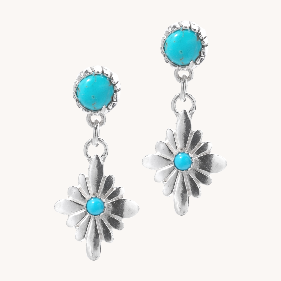 Radiante: Turquoise Stardrop Earrings