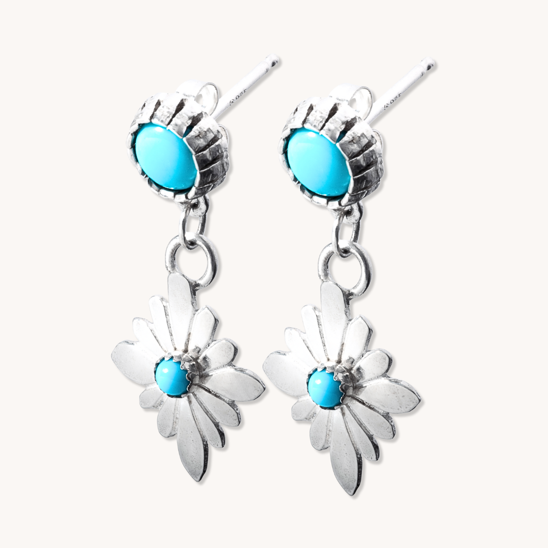 Radiante: Turquoise Stardrop Earrings