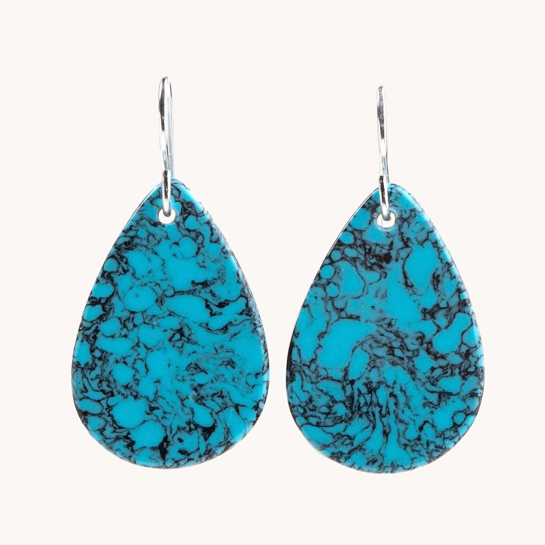 【関税込み】Tao Earrings in Turquoise Blue l Amazon.com: BG&WLing Turquoise Earrings 925 Sterling Silver