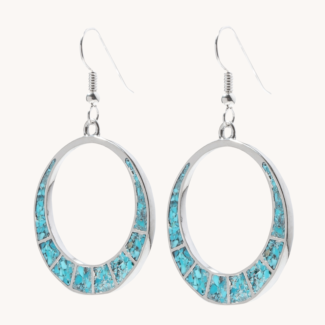 Radiante: Solar Eclipse Turquoise Earrings