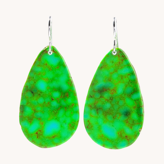 Radiante: Upcycled Sonoran Green Earrings