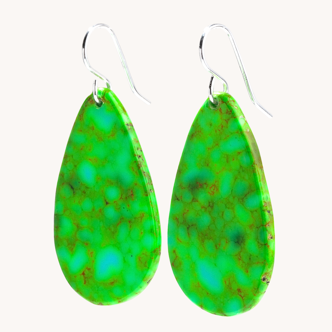 Radiante: Upcycled Sonoran Green Earrings