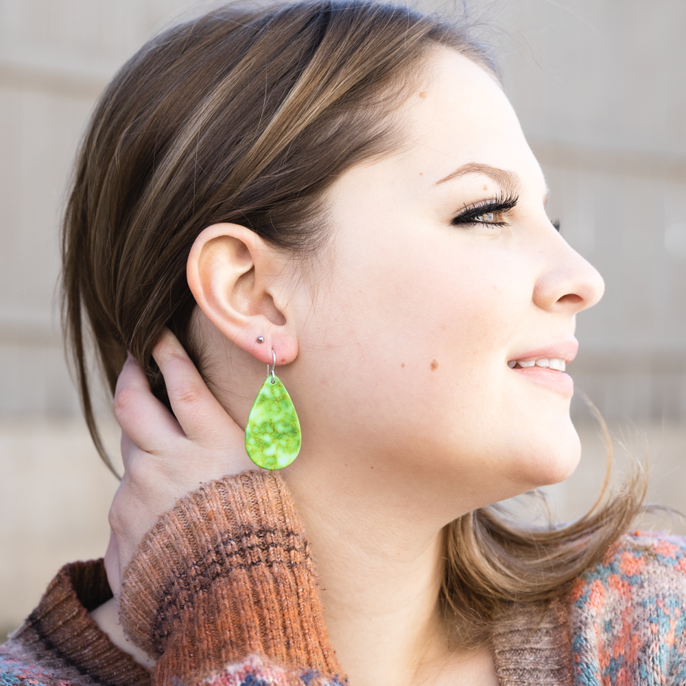 Radiante: Upcycled Sonoran Green Earrings