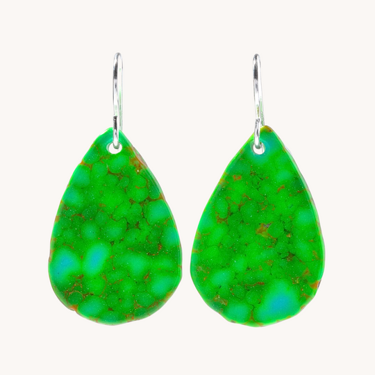 Radiante: Upcycled Sonoran Green Earrings