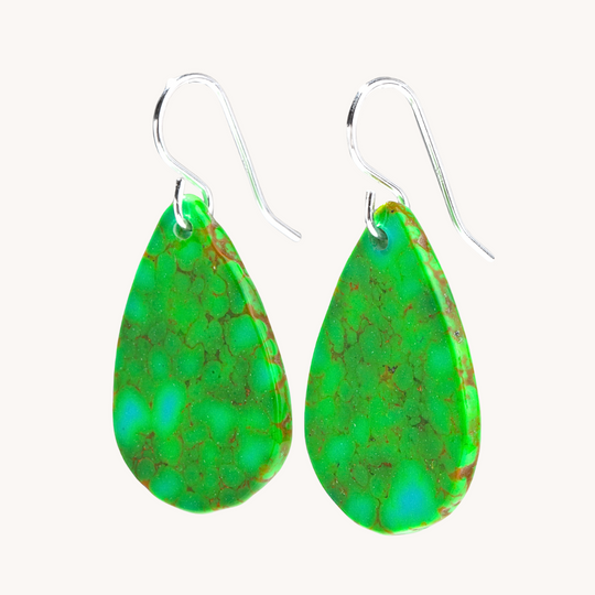 Radiante: Upcycled Sonoran Green Earrings