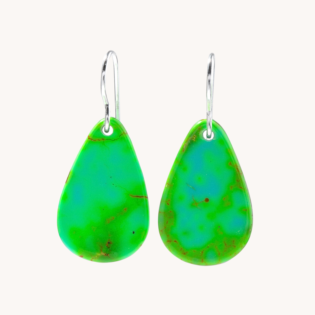 Radiante: Upcycled Sonoran Green Earrings