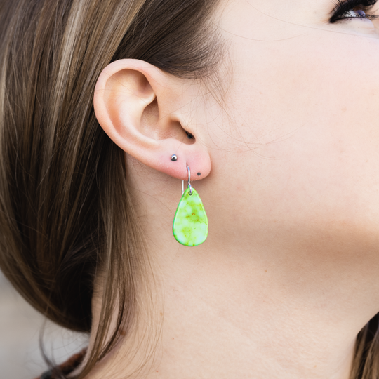 Radiante: Upcycled Sonoran Green Earrings