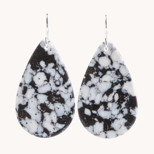 Radiante: Upcycled White Buffalo Earrings