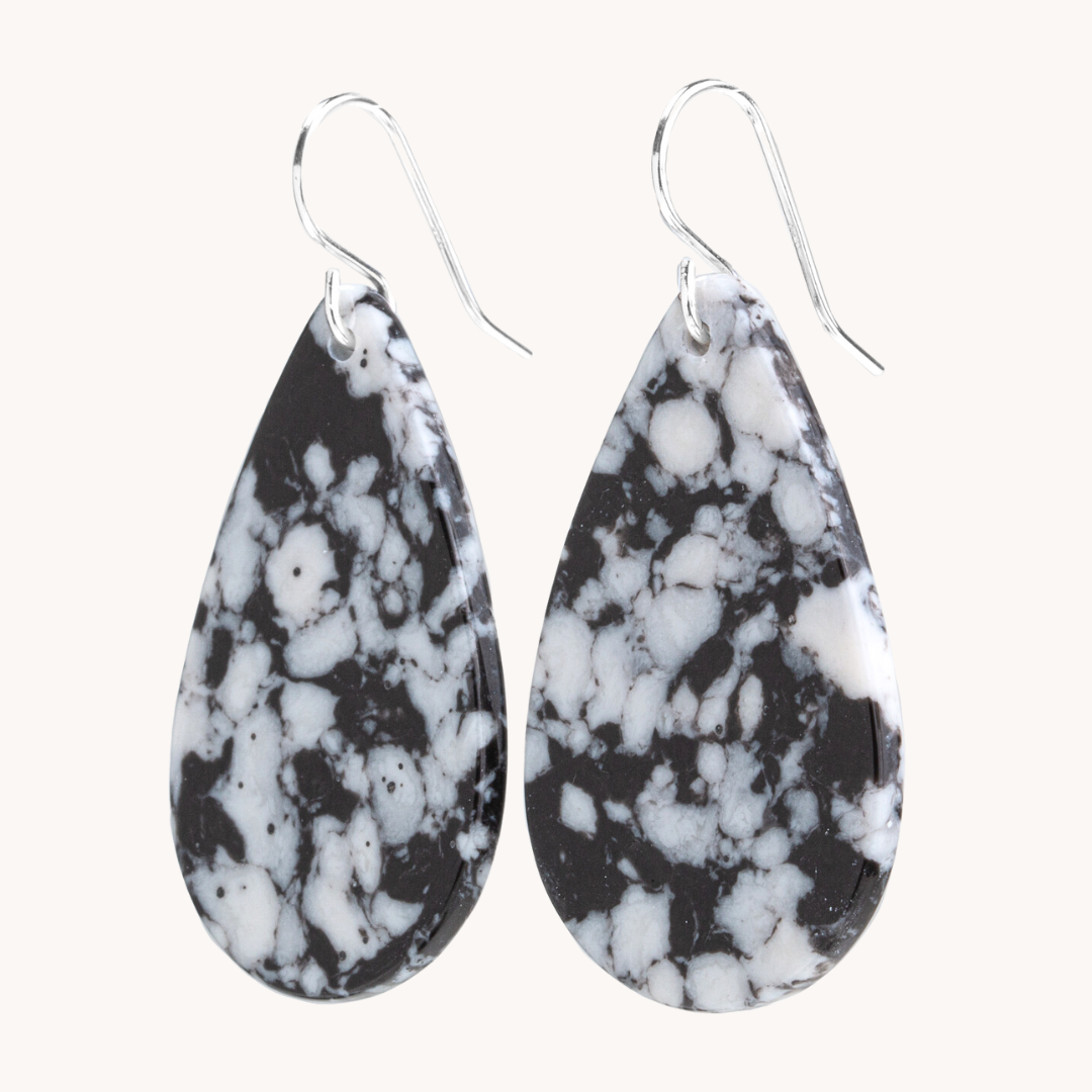 Radiante: Upcycled White Buffalo Earrings