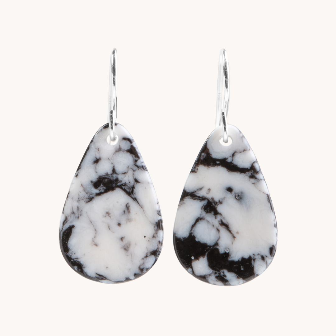 Radiante: Upcycled White Buffalo Earrings