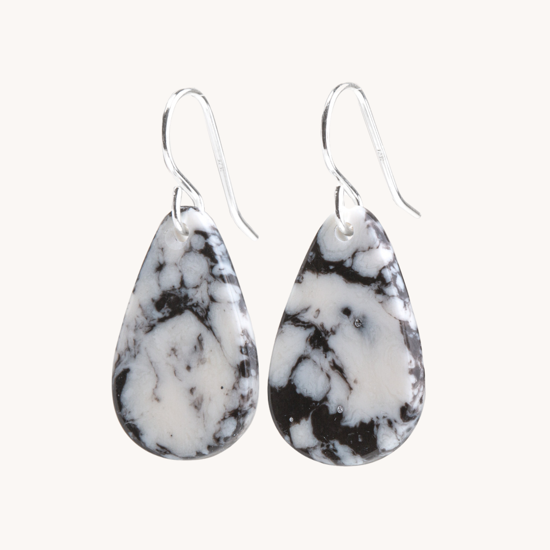 Radiante: Upcycled White Buffalo Earrings