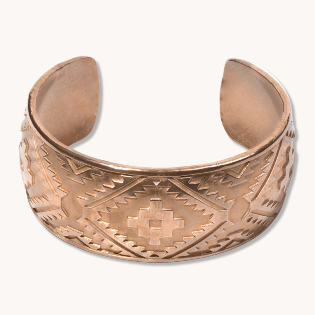 SkyWeaver: Bronze Full Loom Cuff Bracelet