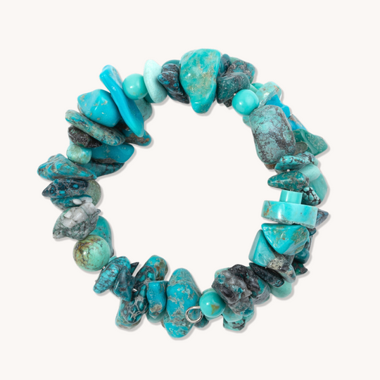 Turquoise Nugget Beads Wrap Bracelet