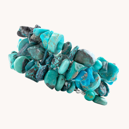 Turquoise Nugget Beads Wrap Bracelet