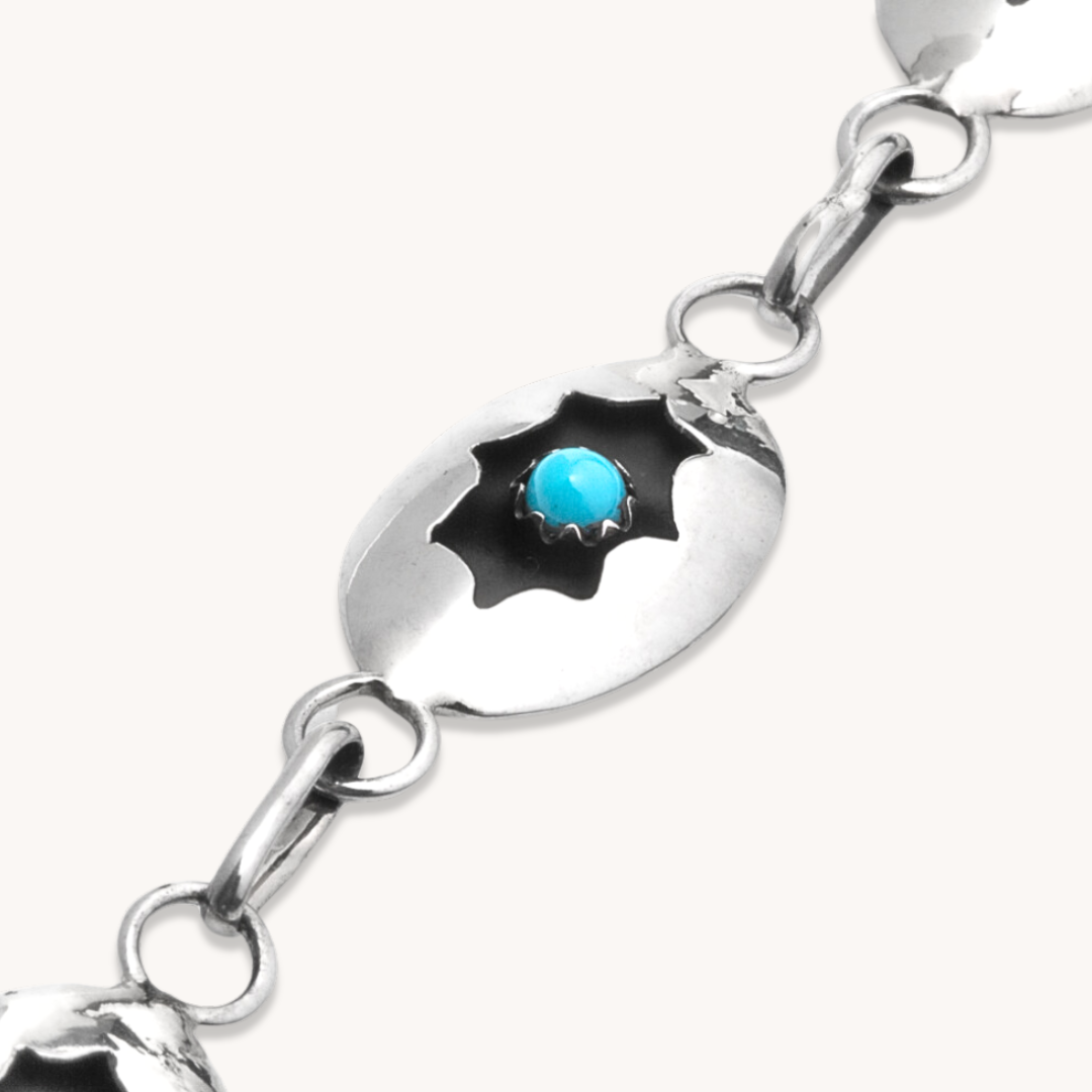 Turquoise Shadowbox Link Bracelet