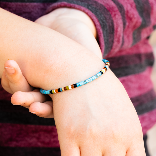 Multi-Stone Heishe Bracelet