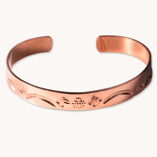 Hand-Stamped Mystery Copper Bracelets