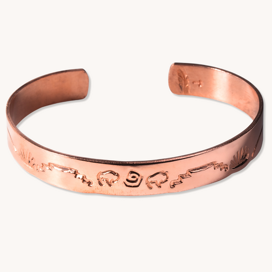 Hand-Stamped Mystery Copper Bracelets