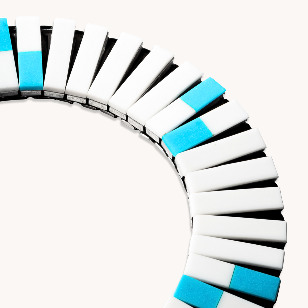 Turquoise & Shell Watchband-Style Bracelet