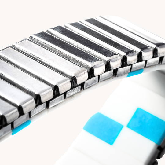 Turquoise & Shell Watchband-Style Bracelet