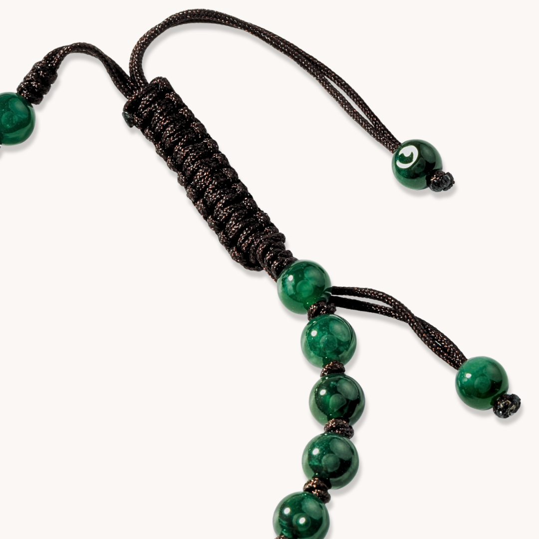 Green Jade Beaded Bracelet
