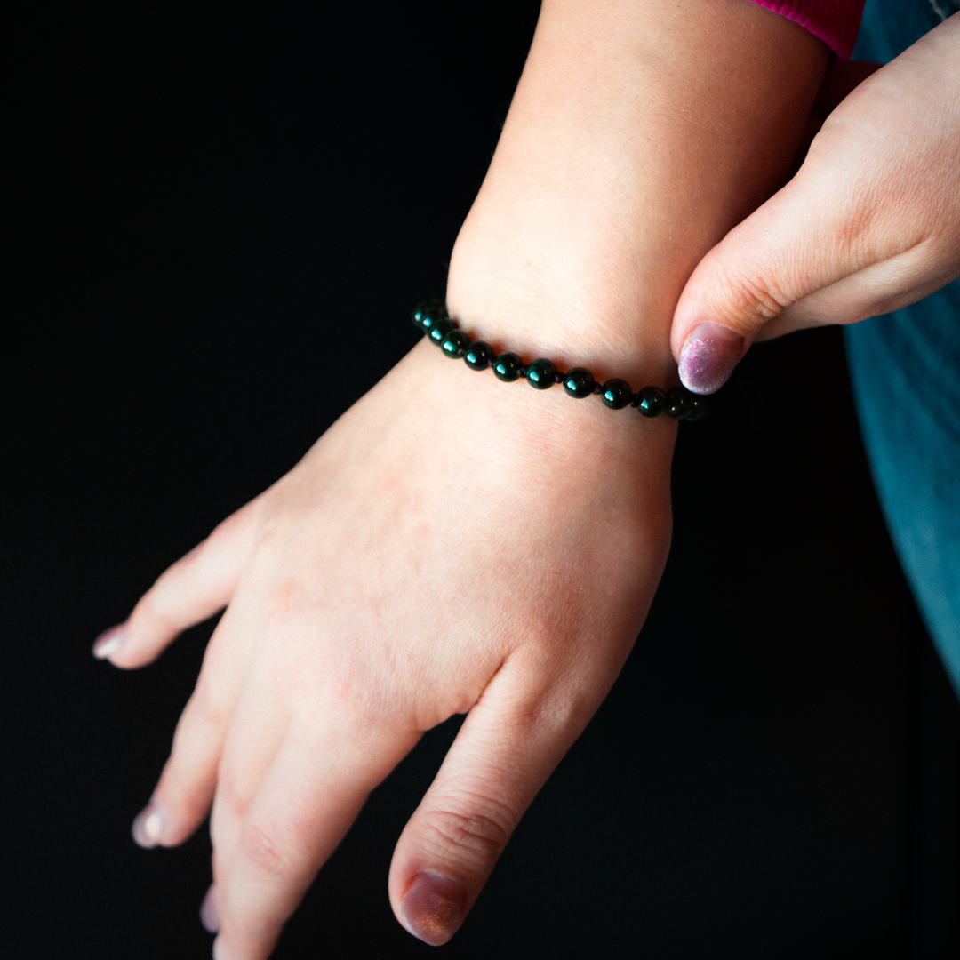 Green Jade Beaded Bracelet
