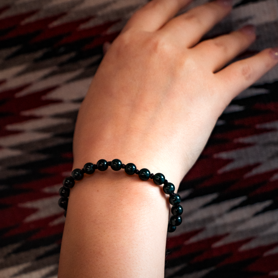 Green Jade Beaded Bracelet