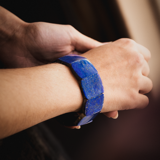 Lapis Stretch Bracelet