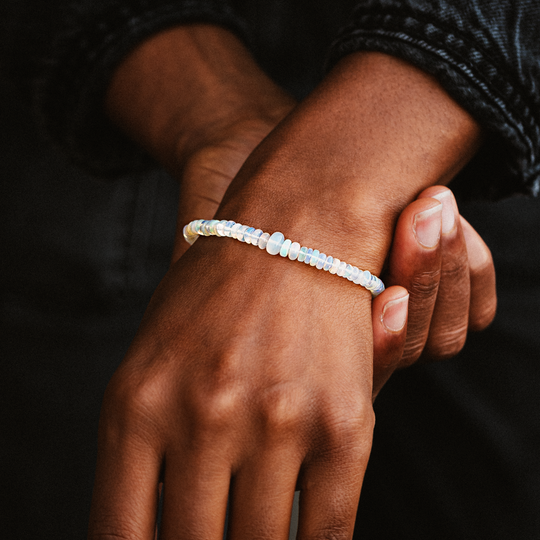 Natural Opal Beaded Bracelet