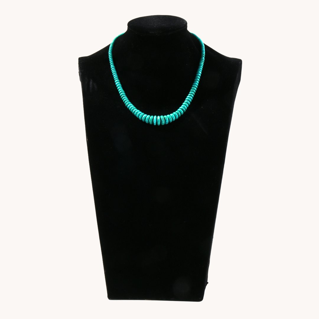 Graduated Turquoise Beads Necklace