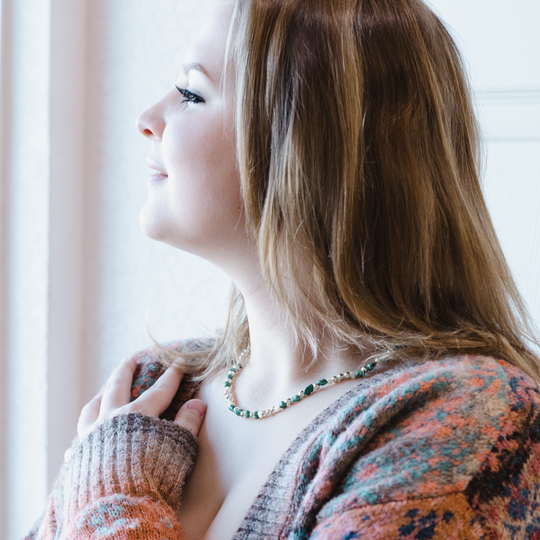 Bead Maiden: Turquoise Clover Necklace